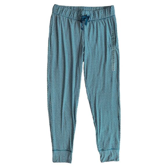 JOCKEY Soft Essentials Jogger Blue Cove Geo, Large - Picture 1 of 5